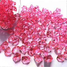 PARK (Rose) 200 pièces de pierres précieuses en plastique acrylique, roches de glace pour aquarium,