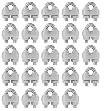 PARK (24 pezzi) 12/24 pezzi Morsetti per cavi tipo U M3 Bulloni per fissaggio cavi metallici da 3 mm