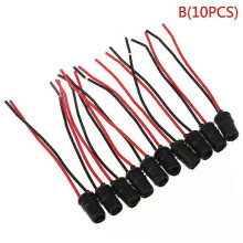 PARK(B)10 piezas DC12V T10 W5W 194 168 Portalámparas Conector Cable Bombilla Arnés Reemplazo Coche