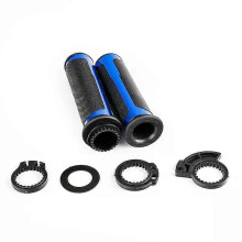 PARK (azul W) Puños de manillar de motocicleta de aluminio y goma para Kawasaki Z Z900 Z800