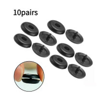 PARK (10 Paare) 5 Paar Autositzgurtclips Schwarzer Sicherheitsgurtstopper Schnallenknopfverschluss Zubehör