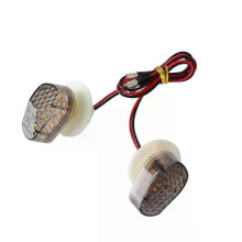 Luz indicadora LED de montaje empotrado PARK(GRAY) para intermitentes de motocicleta - Compatible con