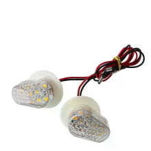 Luz indicadora LED de montaje empotrado PARK (transparente) para intermitentes de motocicleta - Compatible