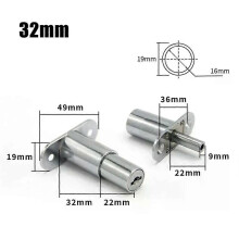 PARK(32mm) Home Cam Sylinteri Lukot Kieleke Oven Pultti Salpa Puinen Kaappi Vaatekaappi Liukuovi Avainmetallilla