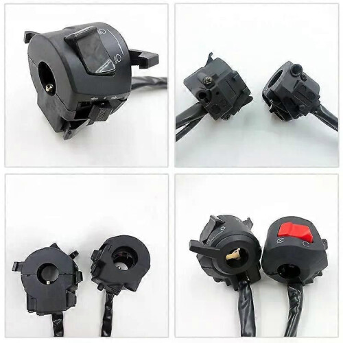 PARK (A2) Universal Motorrad Lenkerschalter mit Choke Horn Blinker Scheinwerfer Elektrostart Lenker 1