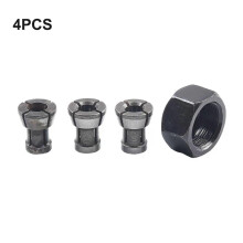 PARK (4 piezas) Adaptador de mandril de pinza de 3/4 piezas de 6/635/8 mm con tuerca M17 para máquina