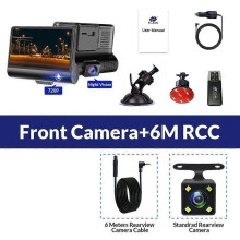 PARK (keine TF-Karte) E-ACE Auto-DVR 1080P 3 Kameraobjektiv DVR Dashcam 170 Weitwinkel G-Sensor Auto-Rückspiegelrekorder