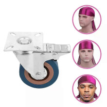 PARK (Rot) Seidenturban mit langem Schwanz, schwarze Bandanas für Männer, Schlafmütze, Stirnband, Durag,