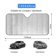 PARK(130-60) Parabrisas de coche de 140 cm, parasol plegable, protector de visera, reflector portátil,