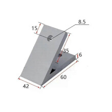 PARK (3060) 45 Grad Ecke Winkel Halterung Joint Verschluss für Aluminium Profil Verbindung Starre Joint