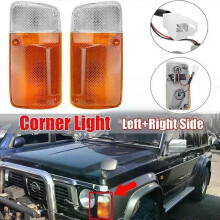 Luz de giro de esquina PARK (gris/amarilla izquierda) para Nissan Patrol GQ Y60 (1987-1994)