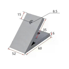 PARK (4080) 45 Grad Ecke Winkel Halterung Joint Verschluss für Aluminium Profil Verbindung Starre Joint