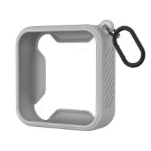 PARK (Grau) Anti-Fall-Tragetasche, tragbare Silikon-Schutztasche, stoßfest mit Metallhaken für