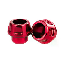 PARK (Rot) Universal Motorrad Vorderradgabel Rahmen Slider Rad Crash Protector CNC Aluminium für Motorräder