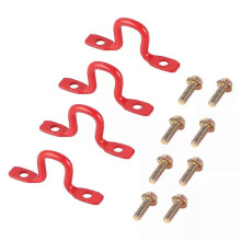 PARK (Rot) Pickup Truck Bett Tie Downs Trunk Universal Stahl Tie Down Anker Haken mit Bolzen für Pickup
