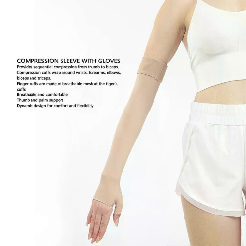 PARK (Medium) Manchon de compression pour bras Support de pouce et de paume Élastique 30-40 mmHg Manchon 1