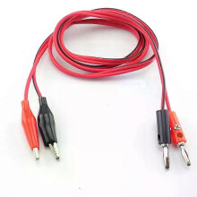 PARK (1 Paar) 1/2 Paar 4 mm Bananenstecker mit Krokodilklemme elektrisch zu AV Elektrische Klemme Messleitungskabel