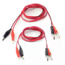 PARK (2 Paare) 1/2 Paar 4 mm Bananenstecker mit Krokodilklemme elektrisch zu AV Elektrische Klemme Messleitungskabel