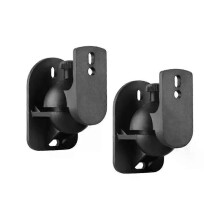 PARK (negro) Soporte de pared para altavoz Soporte envolvente Soporte con inclinación ajustable