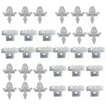 PARK (60 Stück) 30/60 Stück Türverkleidungs-Zierleisten-Clips, Klemmen, Verkleidung, weiß, passend für