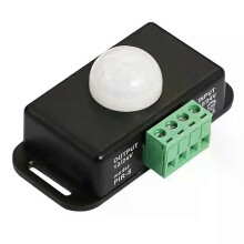 PARK (negro) DC 12 V 24 V 6 A Sensor de movimiento PIR infrarrojo Interruptor detector Sensor de movimiento