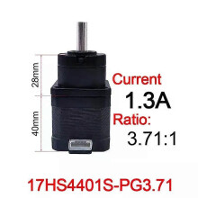 PARK (PG3.71) 1 Stück 42BYG Schrittmotor 40 mm Körperlänge mit 371:1 -139:1 Verhältnis NEMA17 Planetengetriebe