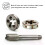 PARK (1,2–28) 1/2–28 oder 5/8–24 Gunsmithing Tap und sterben Set UNF HSS Threading Gewinde Stecker Rechts 4