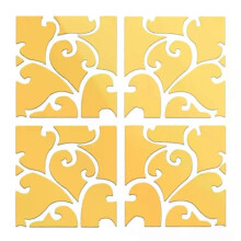 PARK (Gold) 32 stücke 3D Spiegel Wand Aufkleber Acryl Moderne Home Dekoration Wand Dekor Spiegel Wand