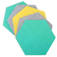 PARK (Grau Gelb Serie) GTBL 5 Teile/satz Hexagon Filz Bord Hexagonal Filz Wand Aufkleber Multifunktions