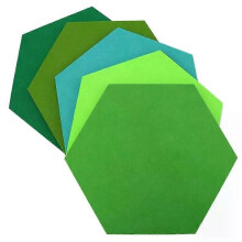 PARK (Grün Serie) GTBL 5 Teile/satz Hexagon Filz Bord Hexagonal Filz Wand Aufkleber Multifunktions 3D