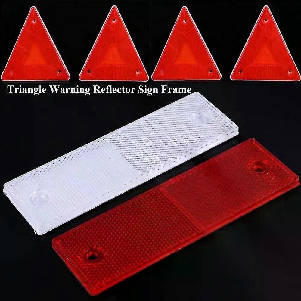 Réflecteur Arrière Vélo Œil De Chat Rouge - Fixation Frein Avec Réflecteurs Rouges