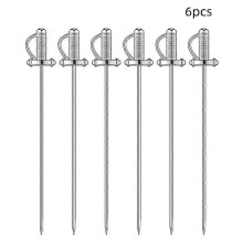 PARK (6 stücke) Schwert Form Obst Sticks Cocktail Pick Edelstahl Bar Werkzeuge Trinken Rühren Sticks