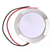 PARK (valkoinen valo) 12V auton sisäkattovalot pyöreä muoto 24 SMT LED paneeli RV kattolamppu 200LM