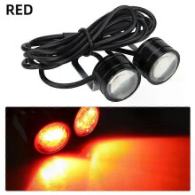 PARK (Rot) 2 stücke LED Strobe Motorrad Licht Scheinwerfer Nebel Lampe 12V Weiß/Rot/Blau Moto Zubehör