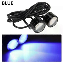 PARK (Blau) 2 stücke LED Strobe Motorrad Licht Scheinwerfer Nebel Lampe 12V Weiß/Rot/Blau Moto Zubehör