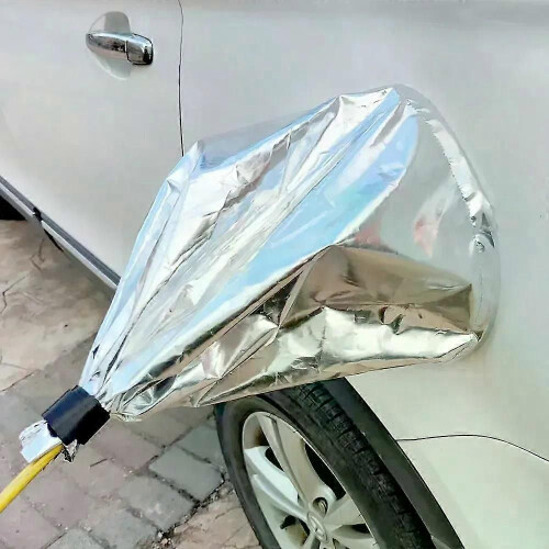 PARK (Silber) EV-Ladegerät-Abdeckung, Autoabdeckung, regendicht, wasserdicht, Auto-Ladeanschluss-Abdeckung, 2