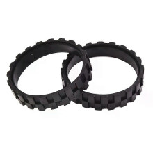PARK (Negro) 2 piezas de fundas para neumáticos para Xiaomi Mijia 1S, 2S, T4 y 1C, para Roborock S50,