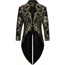 PARK(S)Thopil Herren Steampunk Vintage Frack Jacke Gothic Viktorianischer Gehrock Kostüm