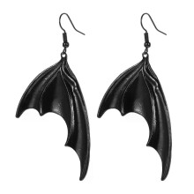PARK (schwarz) 1 Paar Halloween Vampir Fledermausflügel Ohrringe Viktorianischen Metall Gothic Baumeln
