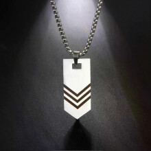 PARK (Colore Acciaio) My Shape Trendy Arrow Pendant Necklaces for Men Collana Semplice Geometrica in