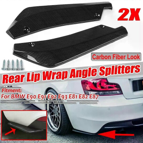 PARK (nero lucido) 2 pezzi per BMW X5 X7 E46 E91 E90 E93 E81 E82 E87 E60 E65 paraurti posteriore diffusore 2