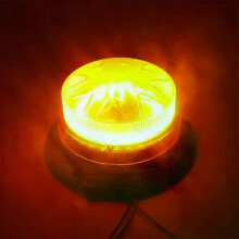 PARK (giallo) Luci stroboscopiche di emergenza a LED da 12 V e 24 V con base magnetica, mini lampeggianti