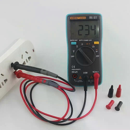 PARK (orange) ANENG8004 Digital-Multimeter 2000 Zählt Auto Hintergrundbeleuchtung/DC Voltmeter Transistor 1
