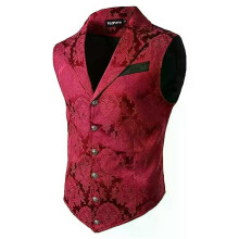 PARK (XXL) Herren Viktorianische Anzugweste Steampunk Gothic Weste Herren Freizeitweste Bühnenkostüm