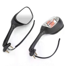 PARK (schwarz) Rückspiegel mit Blinker für Suzuki GSXR600 GSX-R750 GSXR1000 02-15