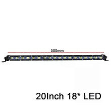 PARK (18 cuentas de lámpara LED) 20/13/8 Barra de luz de trabajo LED delgada de haz puntual 6D de aluminio