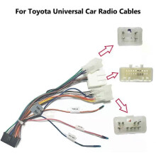 PARK (ristiliitäntätyyppinen) autostereo 20 PIN johtosarjan liitinsovitin 1/2DIN Android virtajohto