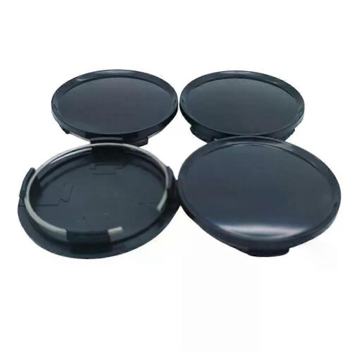 PARK (argento) 4 pezzi 63 mm Proof Coprimozzo Ruota Elegante Plastica ABS Nero/Argento Centro Ruota 2