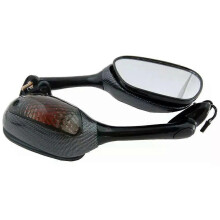 PARK (Carbon) Rückspiegel mit Blinkern für Suzuki GSXR600 GSX-R750 GSXR1000 02-15
