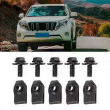 PARK (Orange) Karosserieschrauben und U-Muttern-Clips M6-Schrauben für Automotor-Unterabdeckung für